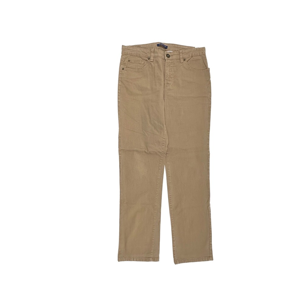 Bandolino Mandie Jeans Womens 8 Tan Straight Leg Stretch Denim Pants